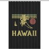 Modern Vintage Hawaiian Water Resistant Shower Curtain for Hotels