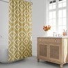 Mud Cloth Boho Shower Curtain for Abstract Bathroom Decor