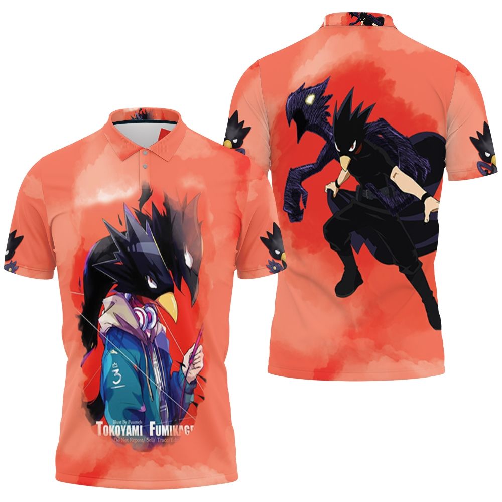 T-shirt My Hero Academia Fumikage Tokoyami - Manga, Manches Courtes, Toutes Tailles