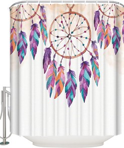 Native American Dreamcatcher Shower Curtain for Bathroom Decor