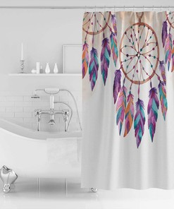 Native American Dreamcatcher Shower Curtain for Bathroom Decor