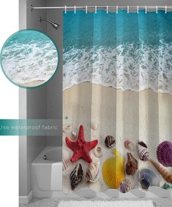 Nautical Beach Shower Curtain - Bring the Serenity of the Beach to Your Bathroom