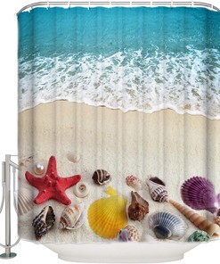 Nautical Beach Shower Curtain - Bring the Serenity of the Beach to Your Bathroom