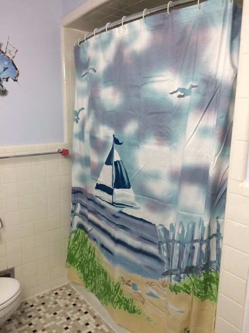 Nautical and Beachy Seashells Shower Curtain for a Refreshing Bathroom Decor