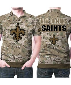 New Orleans Saints Camouflage Color Polo Shirt - Perfect Gift for Fans