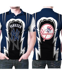 New York Yankees Logo 3D All Over Print Polo Shirt for Fans