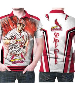 Nolan Arenado Busch Stadium 3D All Over Print Polo Shirt - Perfect Gift for Fans