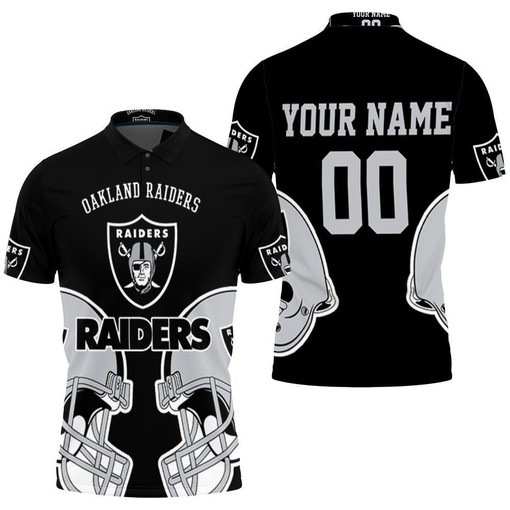 Oakland Raiders 3D Personalized Polo Shirt For Fans