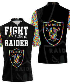 Oakland Raiders Autism Support Polo Shirt - NFL Fan Fashion