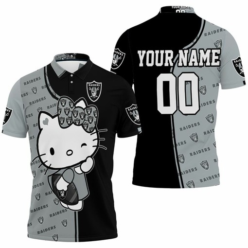 Oakland Raiders Hello Kitty Fans Personalized Polo Shirt