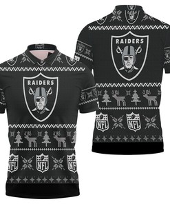 Oakland Raiders Nfl Christmas 3D Polo Shirt
