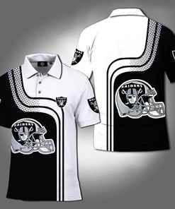 Oakland Raiders Nfl Fan 3D Polo Shirt
