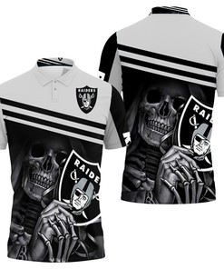 Oakland Raiders Skull Maiden Fan 3D Jersey Polo Shirt All Over Print Gift for Fans