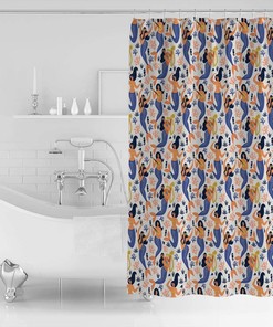 Ocean Mermaid Shower Curtain for Bathroom Decor and Gift