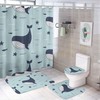 Ocean Sea Stars and Dolphins Shower Curtain for Bathroom, Home Decor