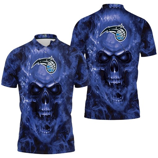 Orlando Magic Skull Polo Shirt for NBA Fans