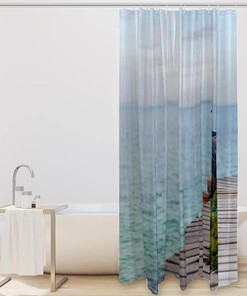 Peacock Shower Curtain for Bathroom Decor