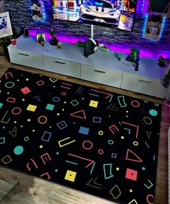 Personalized Arcade Pattern Area Rug for Home Decor