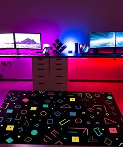 Personalized Arcade Pattern Area Rug for Home Decor