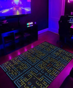 Personalized Arcade Pattern Area Rug for Living Room, Bedroom