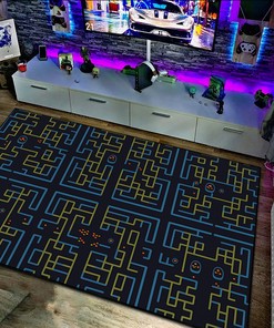 Personalized Arcade Pattern Area Rug for Living Room, Bedroom