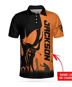 Personalized Golfer Skull Polo 3D All Over Printed Unisex Shirt Gift Perfect for Fans