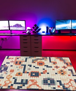 Personalized Space Invaders Holographic Area Rug for Living Room and Bedroom