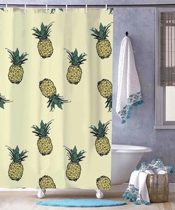 Pineapples Shower Curtain for Bathroom Decor, Home Decor Style