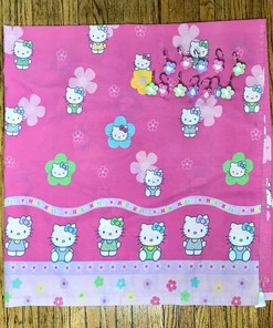 Pink Hello Kitty Flower Fabric Shower Curtain - Sanrio Collection