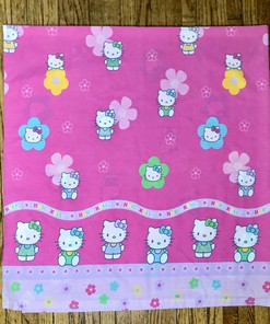 Pink Hello Kitty Flower Fabric Shower Curtain - Sanrio Collection