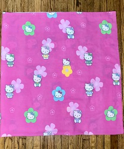 Pink Hello Kitty Flower Fabric Shower Curtain - Sanrio Collection