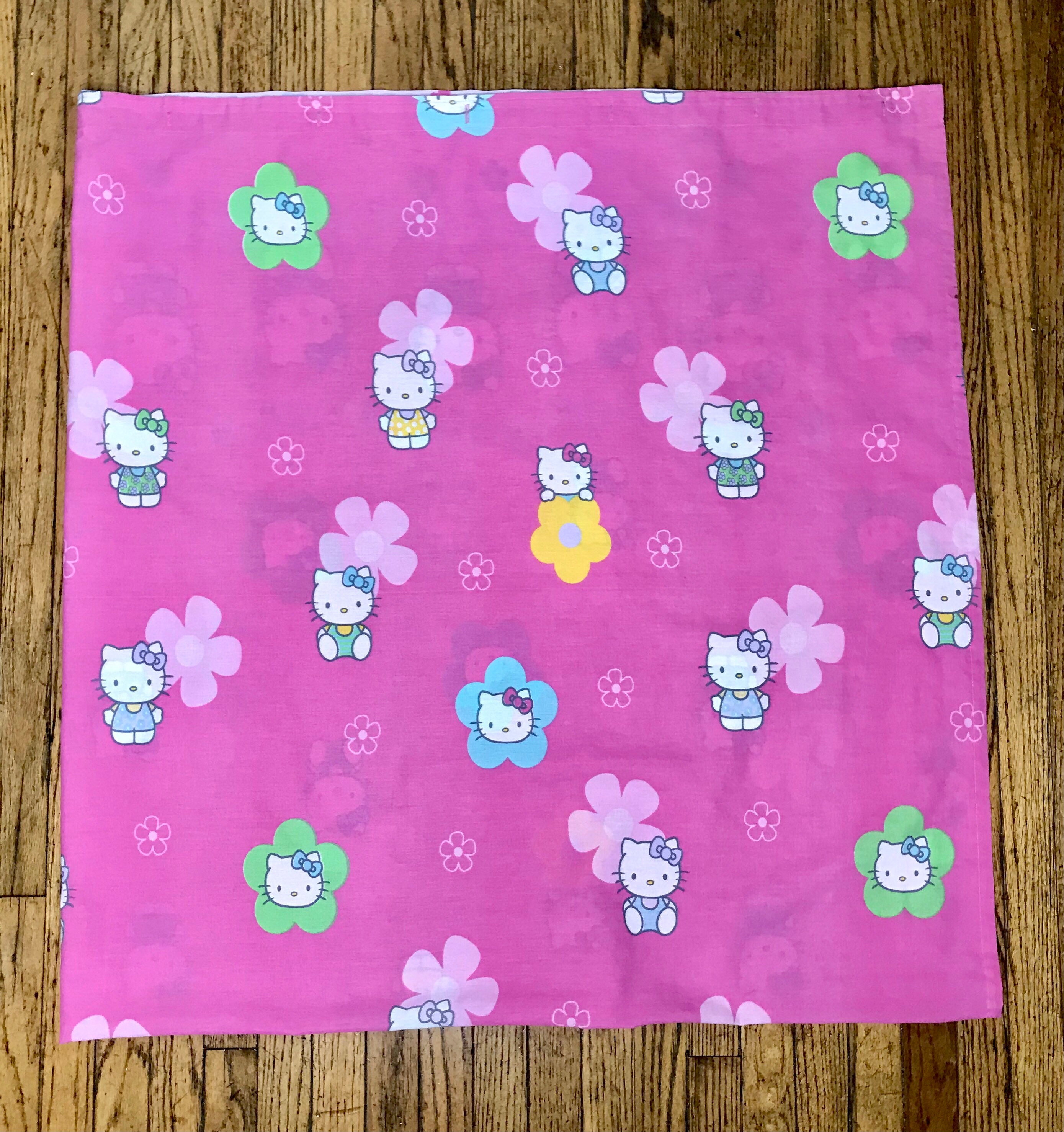 Pink Hello Kitty Flower Fabric Shower Curtain - Sanrio Collection