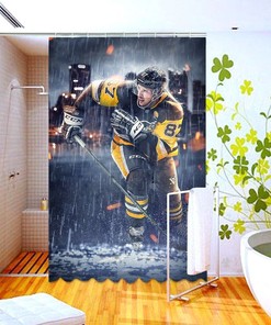 Pittsburgh Penguins Crosby Shower Curtain for Bathroom Decor