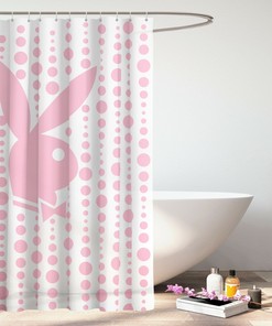 Playboy Bunny Pink Shower Curtain for a Fun & Flirty Bathroom