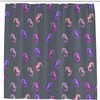 Purple Seahorse Shower Curtain - Heatproof and Waterproof Bath Curtain with Machine Washable Fabric 