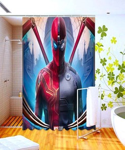 Quirky Spiderman Shower Curtain for Bathroom Decor 