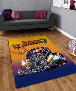 Race to Style with Rat Fink Rug for Hod Rod Lovers