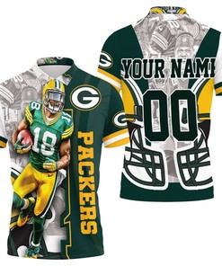 Randall Cobb 18 Green Bay Packers Thanks Nfc North Winner Personalized 3D All Over Print Polo Shirt - Perfect Gift for Fans