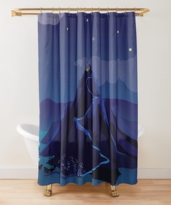 Retro Gaming Inspired Monkey Island Shower Curtain for Bathroom Decor