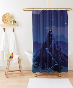 Retro Gaming Inspired Monkey Island Shower Curtain for Bathroom Decor