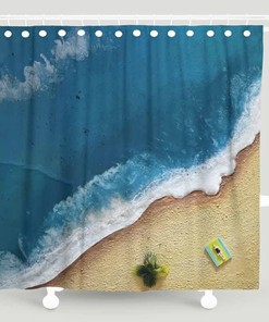 Sea Raincoat Shower Curtain for Nautical Bathroom Decor