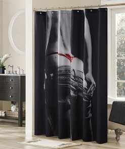 Sexy Cowgirl Personalized Printed Shower Curtain for Bathroom 