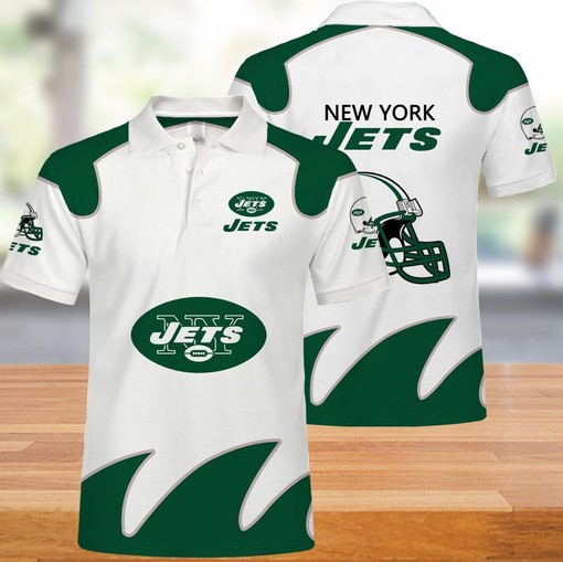 Skull Fire 3D Polo Shirt - New York Jets Best Gift for Fans