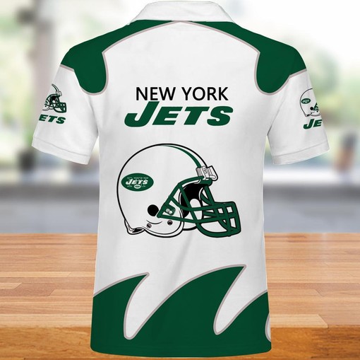 Skull Fire 3D Polo Shirt - New York Jets Best Gift for Fans