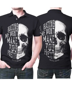 Skull Hating Me Wont Make You Pretty Polo shirt - Gift for Fans