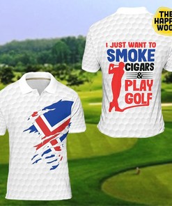 Skull Polo Shirt with If I Die Bury Me With My Golf Clubs for Golf Lovers