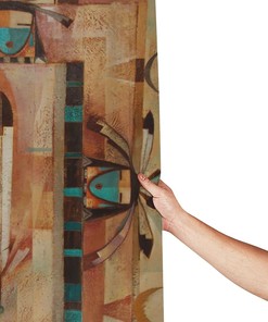 Southwest Tribal Native American Navajo Shower Curtain for Bathroom