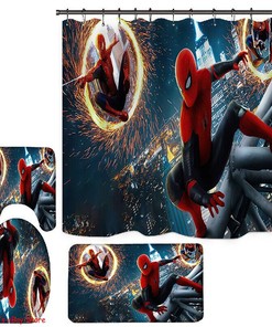 Spiderman Bathroom Shower Curtain