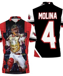 St Louis Cardinals Golden Shield Throwing 3D All Over Print Polo Shirt for Fans