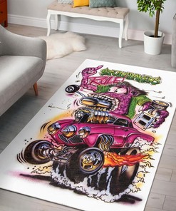 Studebakers Rule in Style - Rat Fink Rug for Garage Decor